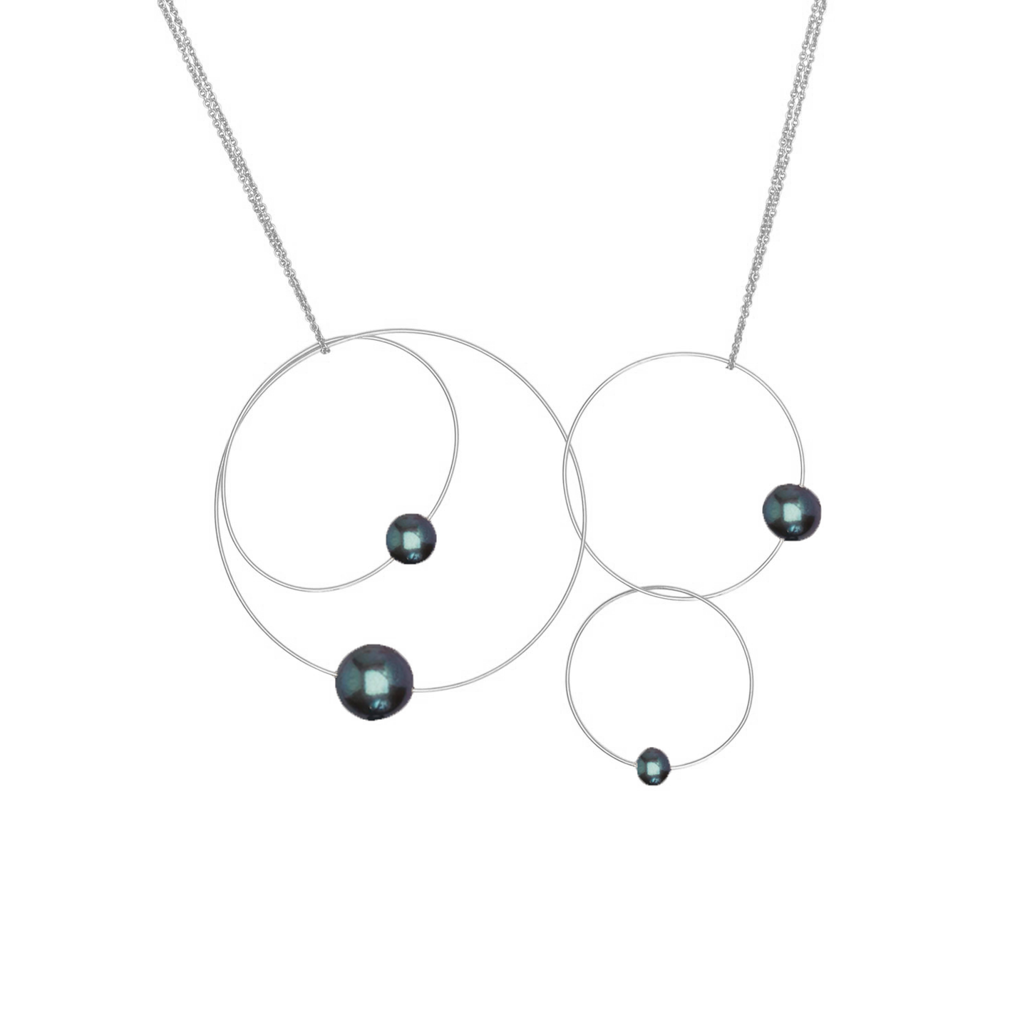 MMJ 'Morph It!' Hoop Necklace with Round Freshwater Pearls