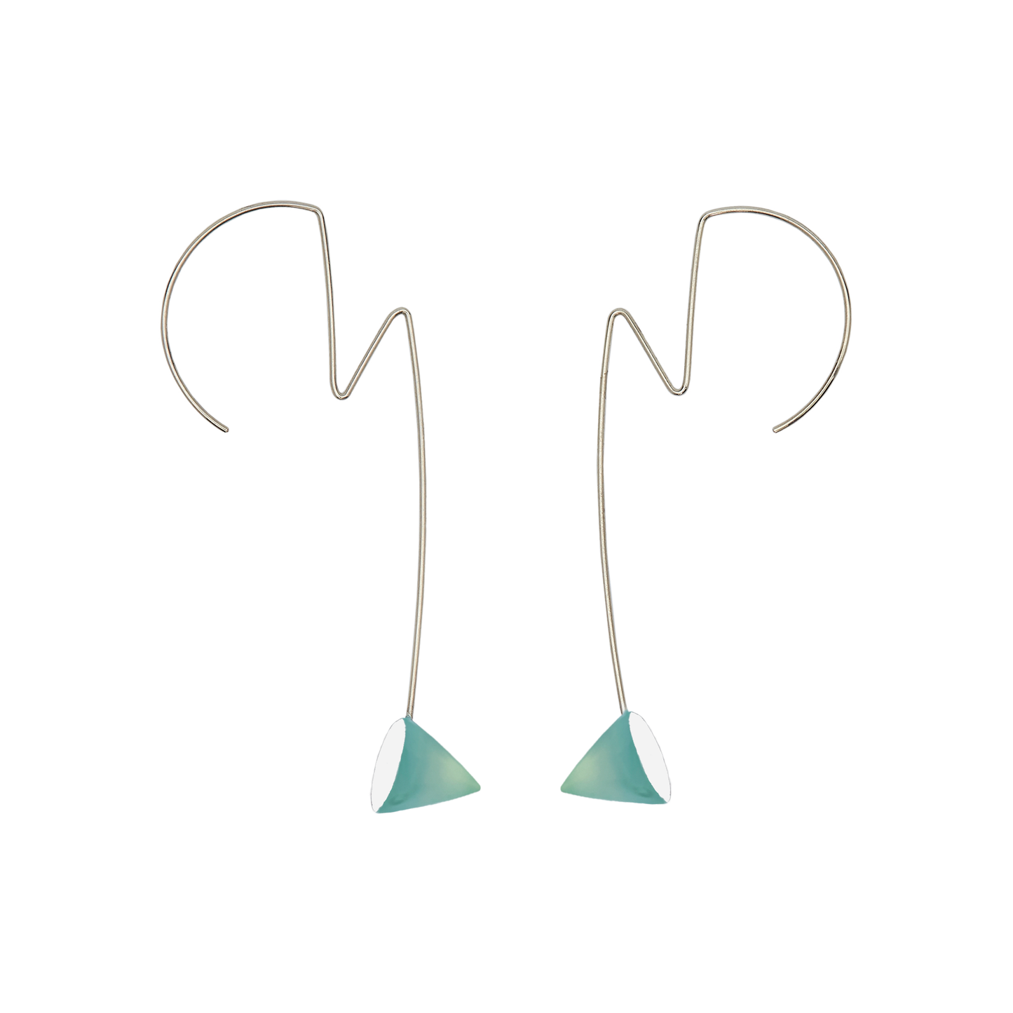 Ziggy Stardust inspired Earrings with Cone Gems