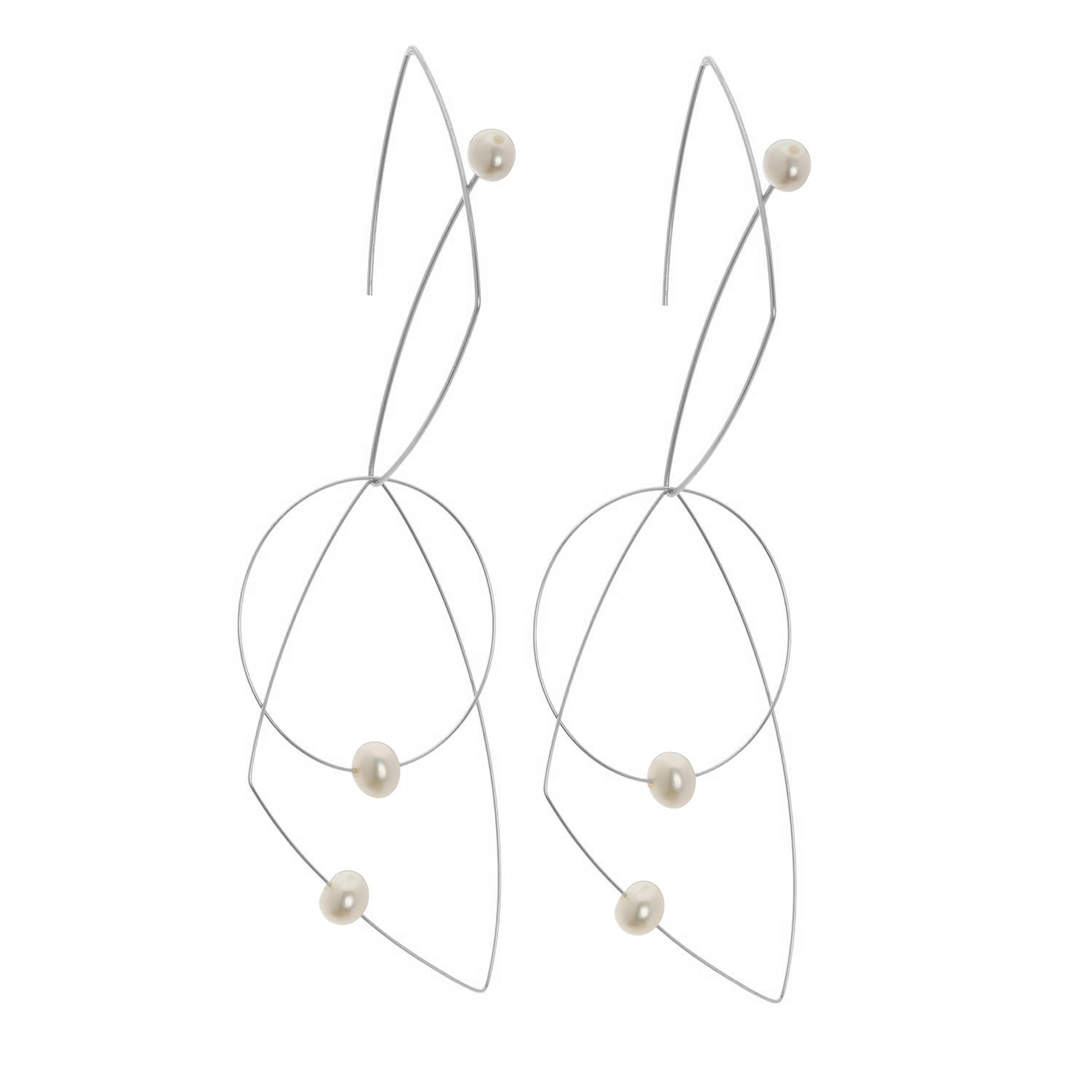 'Morph It!' Earrings with Freshwater Pearls