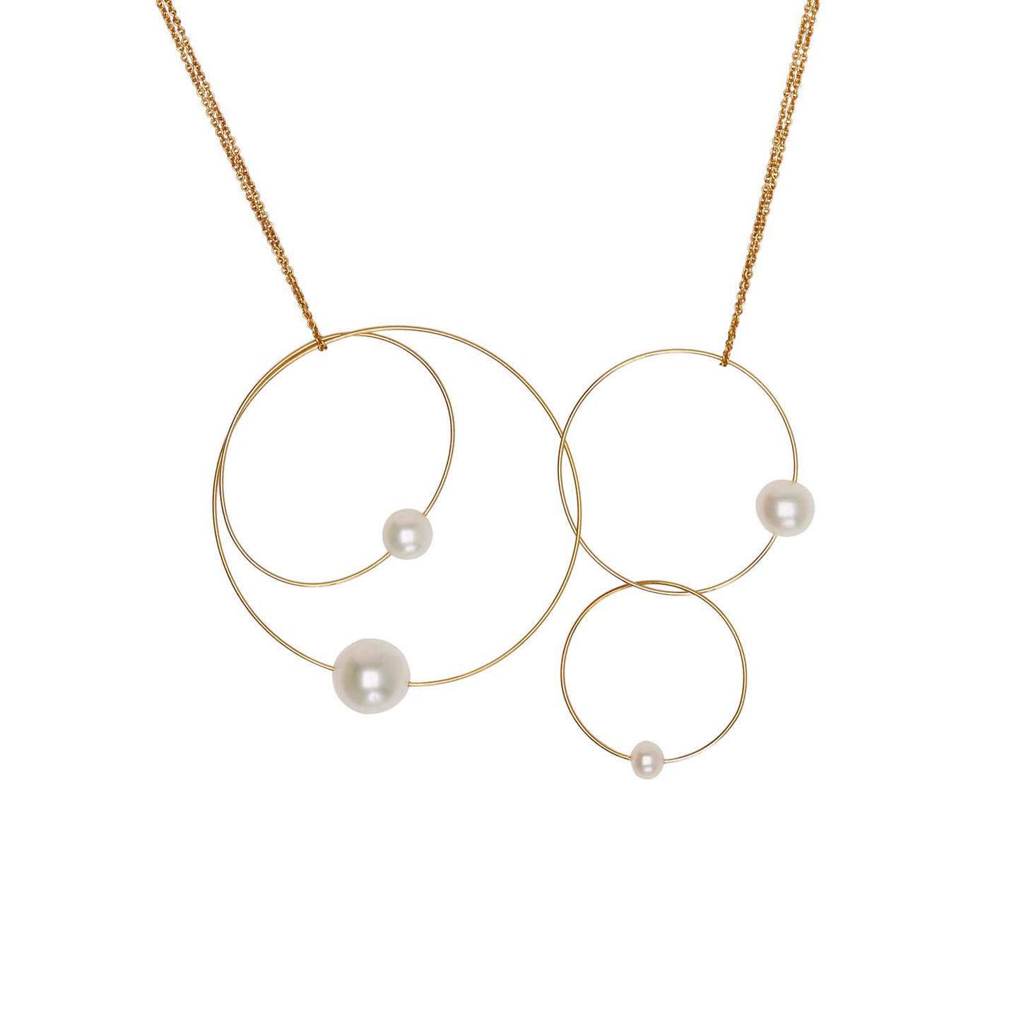 MMJ 'Morph It!' Hoop Necklace with Round Freshwater Pearls