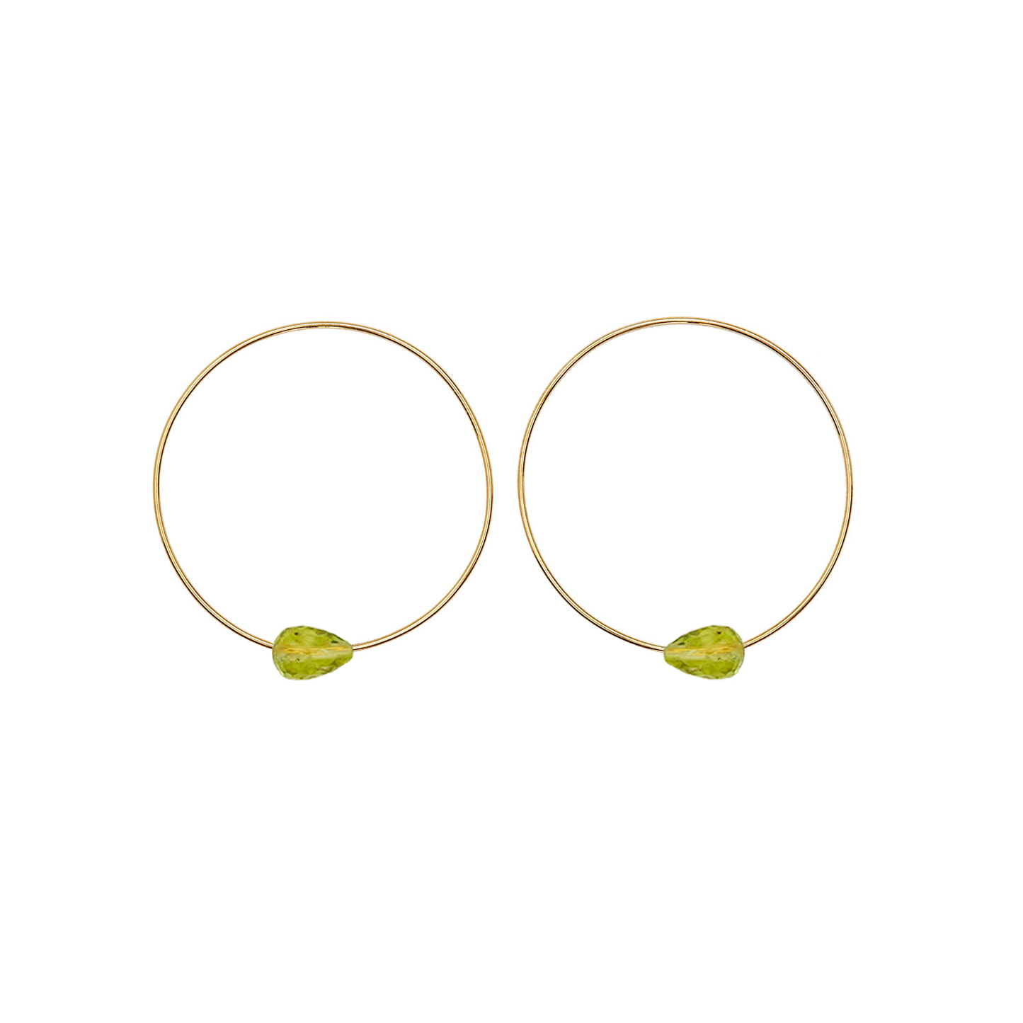 Extra Small Hoops with Drop Gems