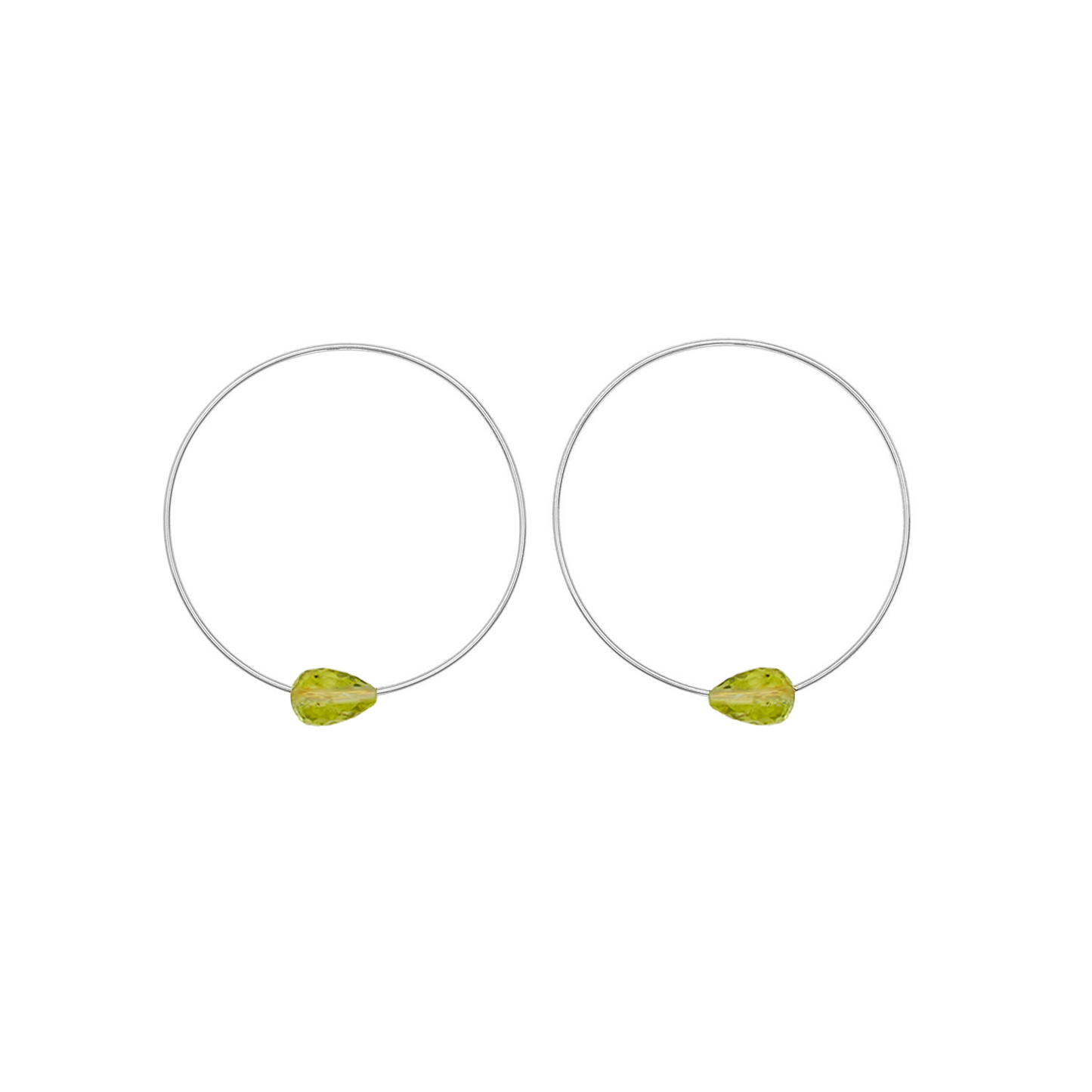 Extra Small Hoops with Drop Gems