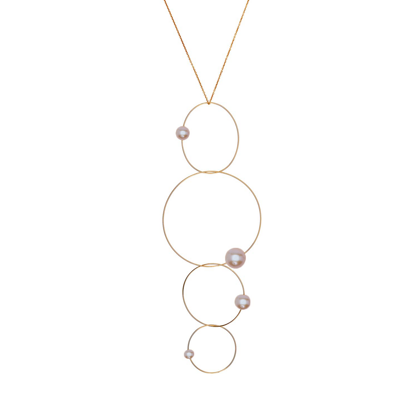 MMJ 'Morph It!' Hoop Necklace with Round Freshwater Pearls