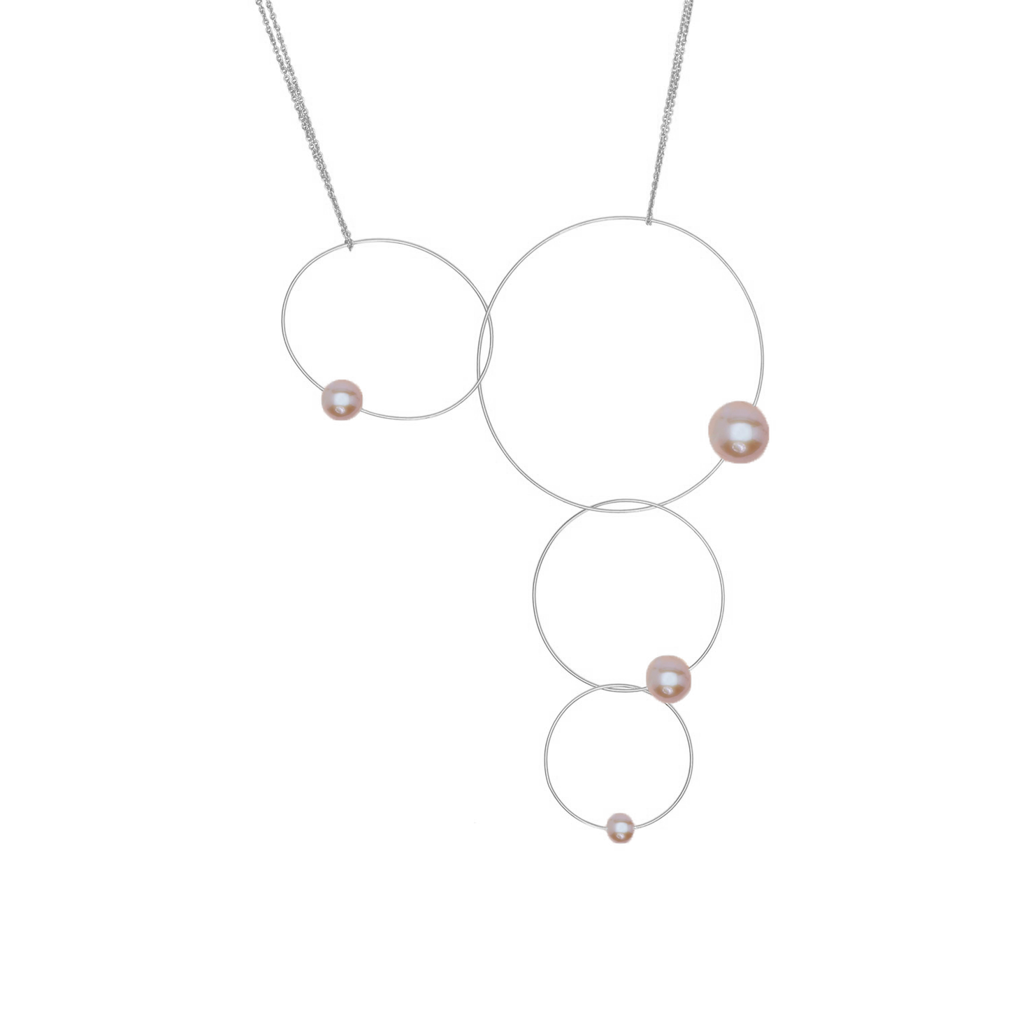 MMJ 'Morph It!' Hoop Necklace with Round Freshwater Pearls